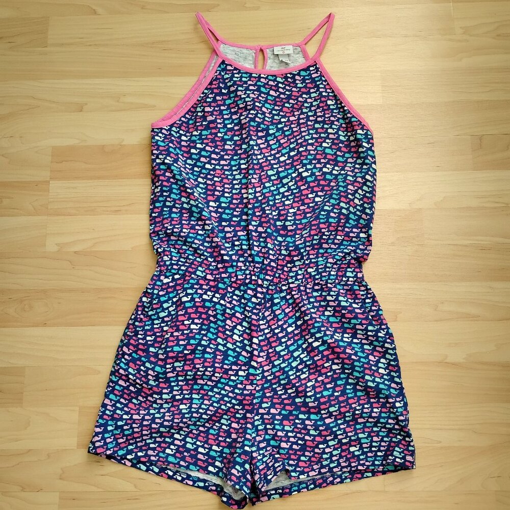 Vineyard Vines girls size XL (14 -16) romper 100% cotton